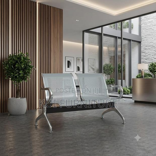 Office Benches; Two Seaters Mettalic Reception Office Bench