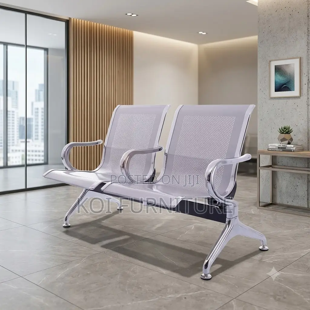 Office Benches; Two Seaters Mettalic Reception Office Bench