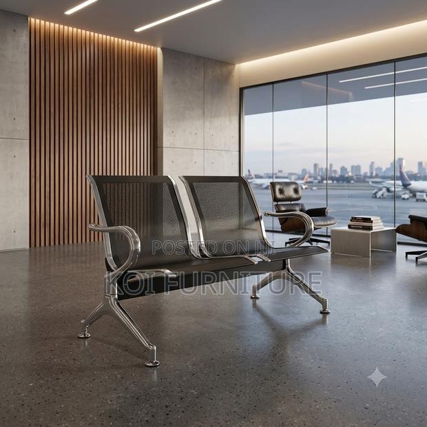 Office Benches; Two Seaters Mettalic Reception Office Bench - thumbnail 5