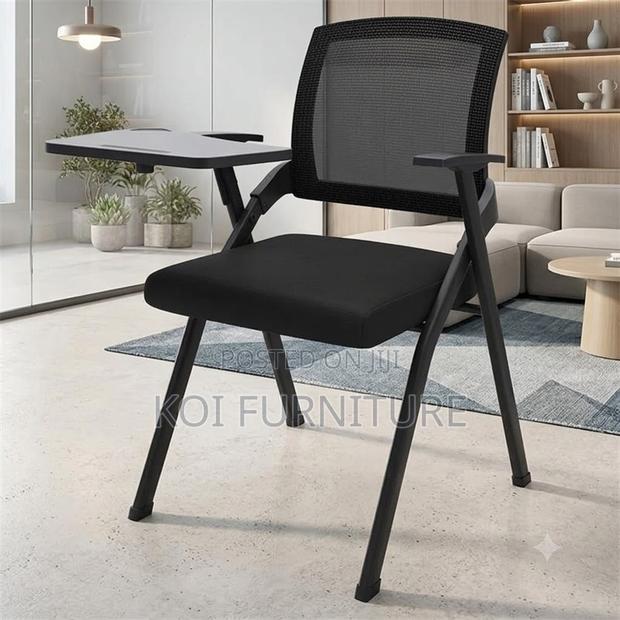 Office Chairs; Foldable Office Schools Seats With Book Pad - main view