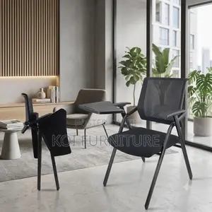 Office Chairs; Foldable Office Schools Seats With Book Pad