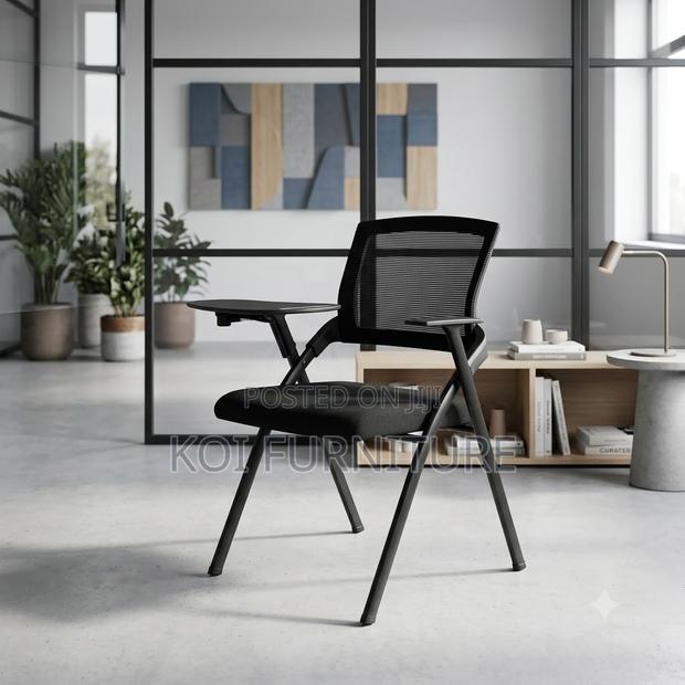 Office Chairs; Foldable Office Schools Seats With Book Pad - thumbnail 4