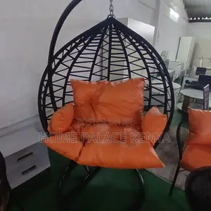 Outdoor Set: Wicker Woven Leather Set With Swing and Bench