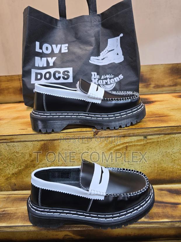 Original Dr.Martens Penton Bex Platform Loafers Black Blue White - thumbnail 2