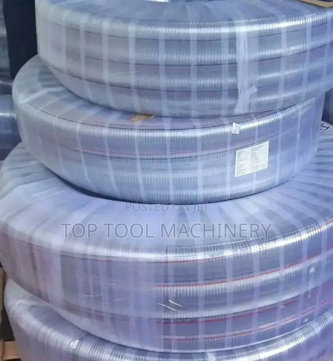 Long Lasting 2" by 30m Clear Wired Suction Pipe