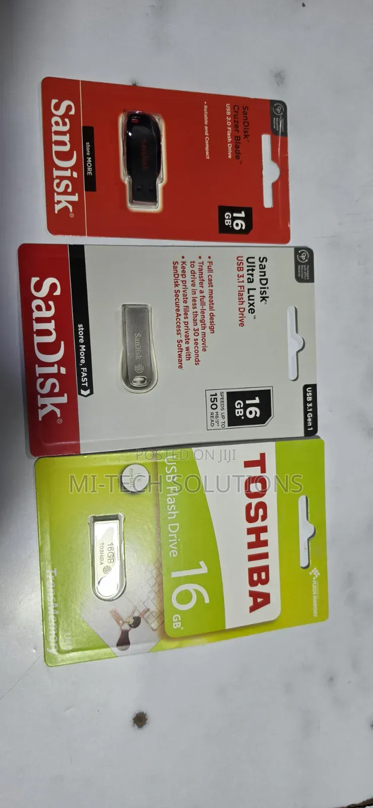 16gb Flashdisks Sandisk, Transcend, Toshiba, Hp