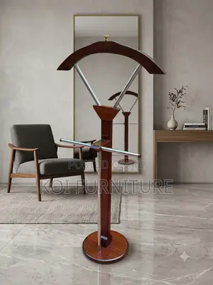 Dressers; Executive Coat Hangers With Mahogany Finish