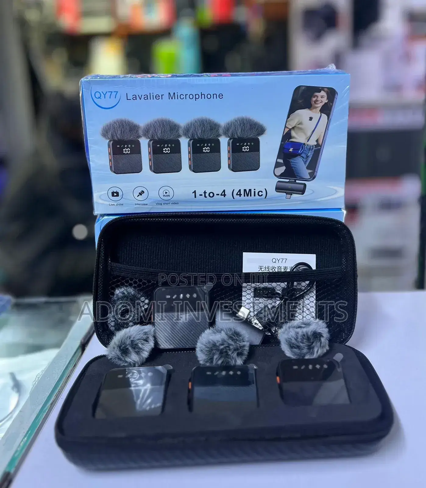 Qy77 Microphones 4 in 1