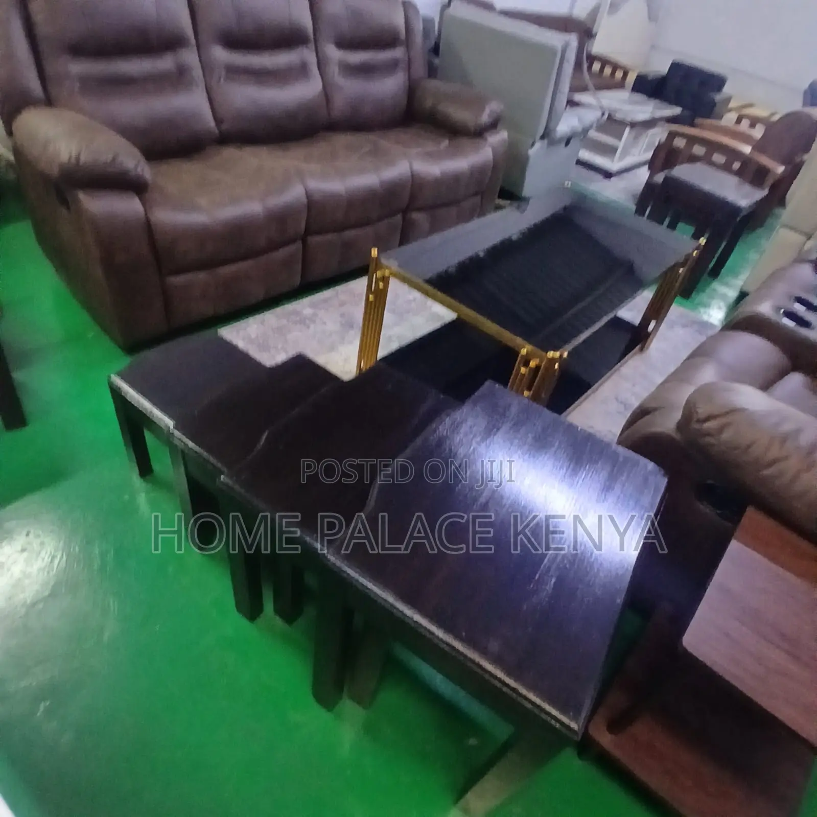 Nesting Tables: Dark Mahogany Different Size Coffee Stools