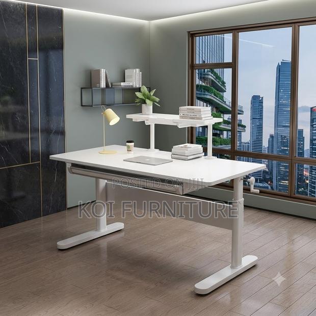 Office Desk; Manual Adjustable Home Office Desktop Table - main view