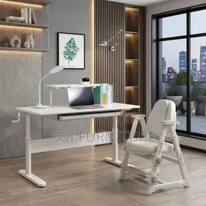 Office Desk; Manual Adjustable Home Office Desktop Table