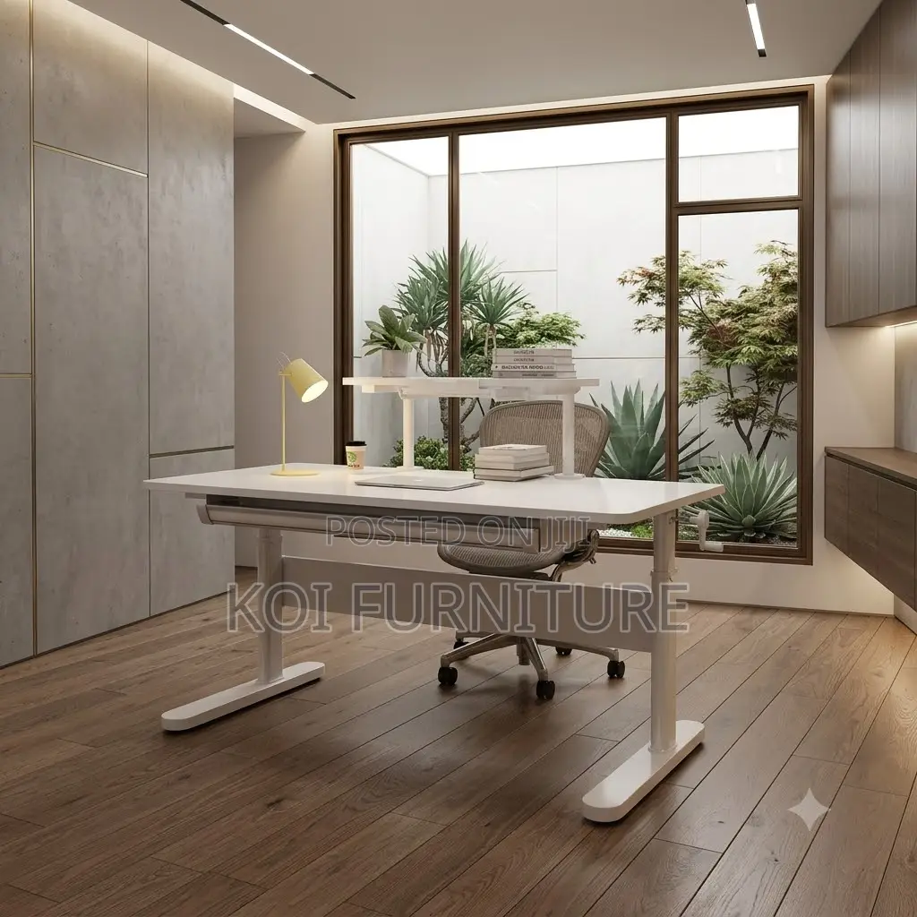 Office Desk; Manual Adjustable Home Office Desktop Table