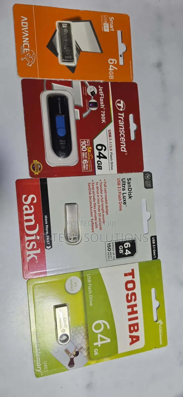 64gb Flashdisks Sandisk, Transcend, Toshiba, Hp
