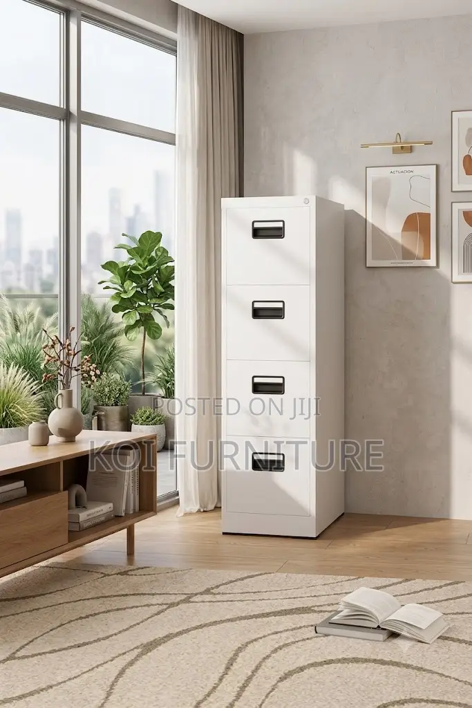 Office Cabinet; Steel Four Drawers Executive Storage Cabinet