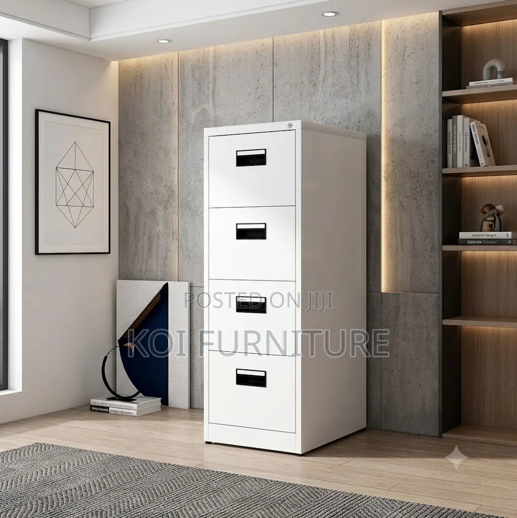 Office Cabinet; Steel Four Drawers Executive Storage Cabinet