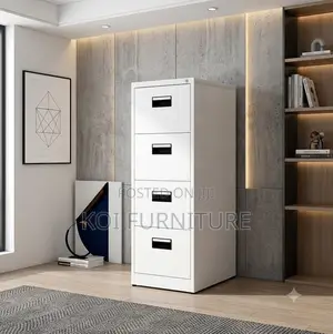Office Cabinet; Steel Four Drawers Executive Storage Cabinet