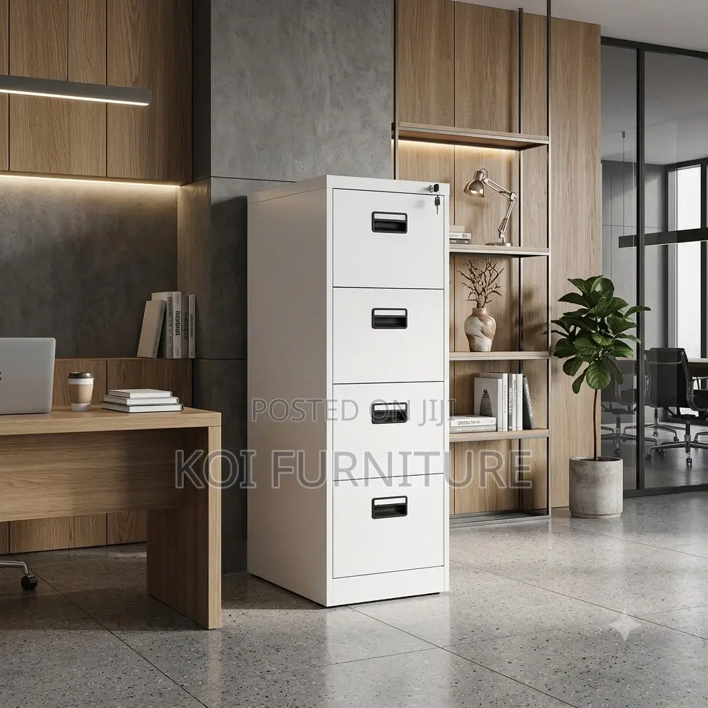 Office Cabinet; Steel Four Drawers Executive Storage Cabinet