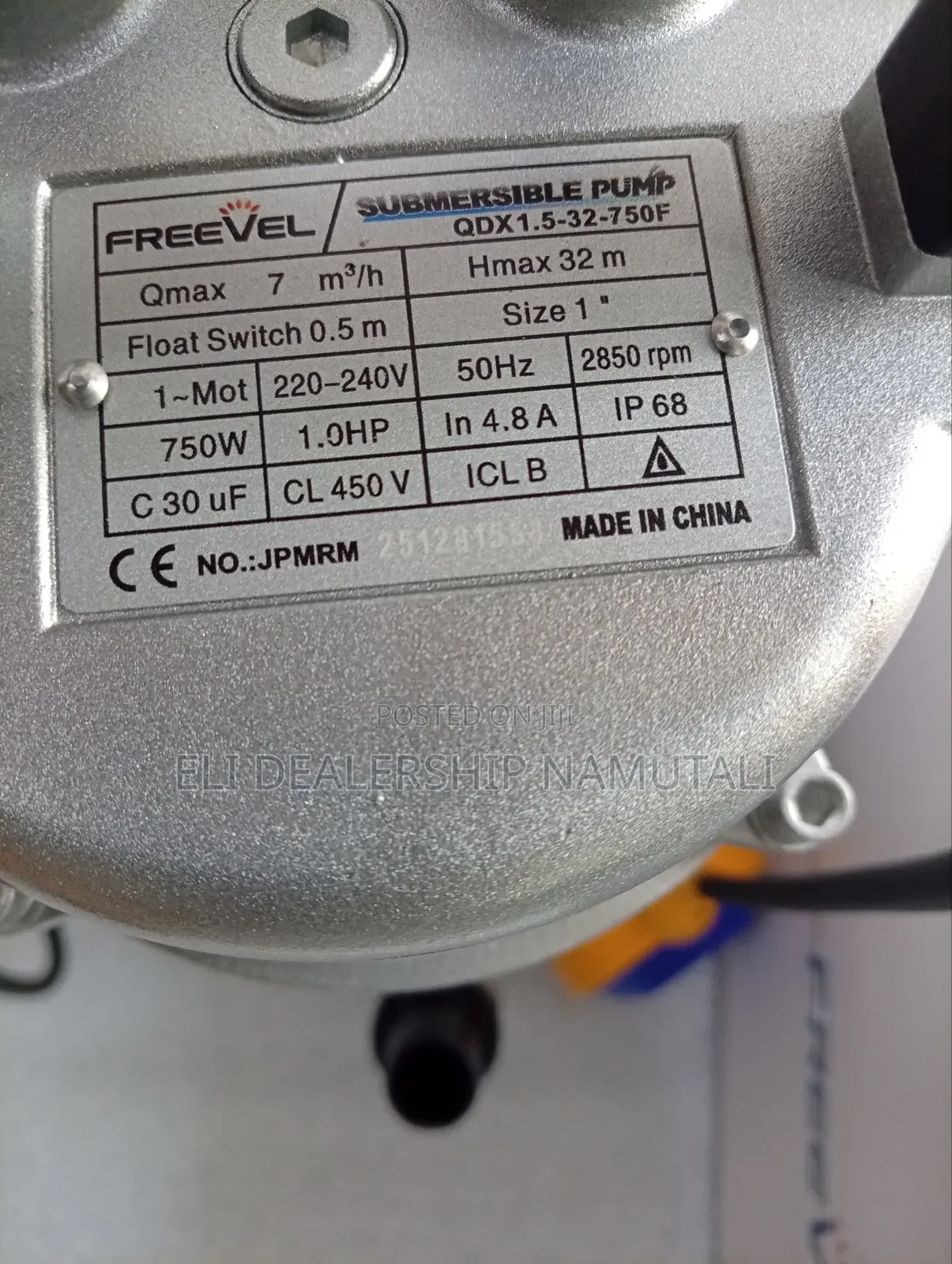 Freevel High Performance 750w Submersible Clean Water Pump