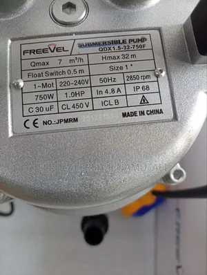 Freevel High Performance 750w Submersible Clean Water Pump
