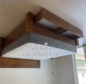 Sturdy Wooden Storage Bed Frame