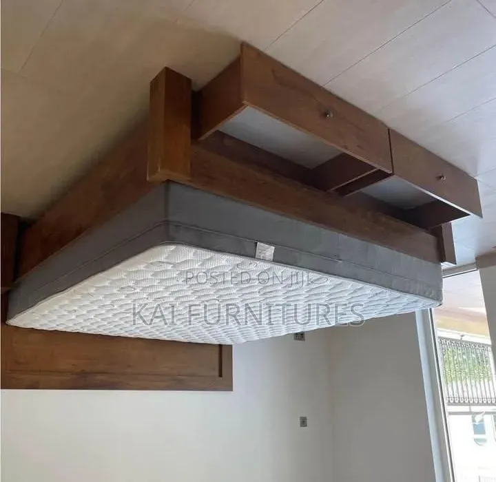 Sturdy Wooden Storage Bed Frame