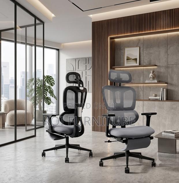 Office Chairs; Recliner Office Seat With Footrest - thumbnail 3