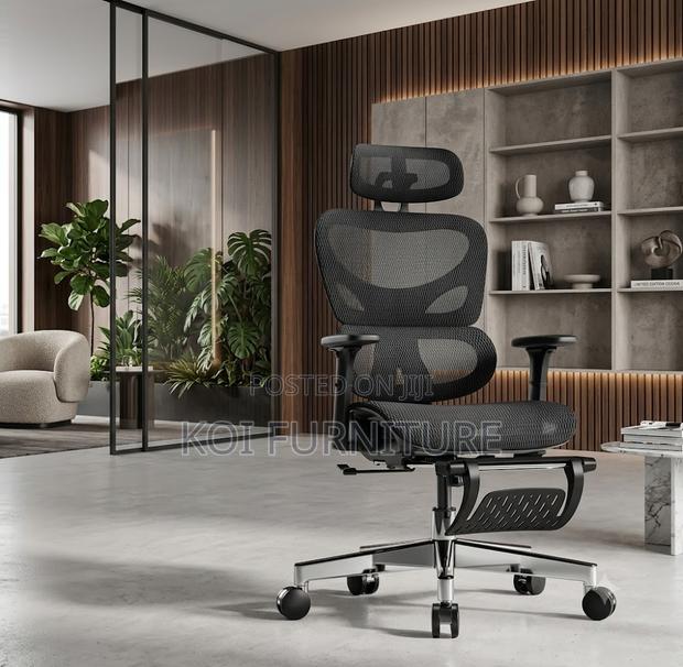 Office Chairs; Recliner Office Seat With Footrest - thumbnail 4