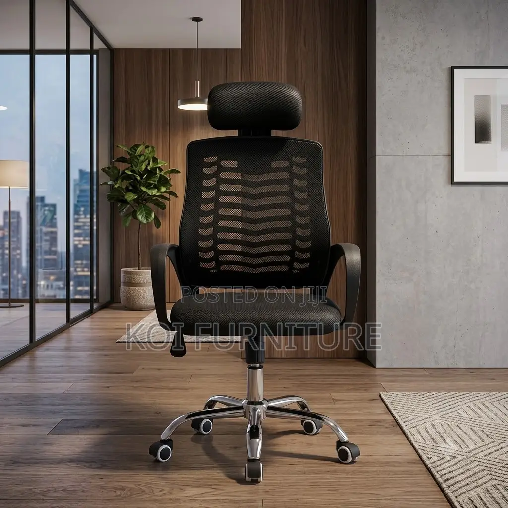 Office Chairs; Adjustable Height Headrest Chair