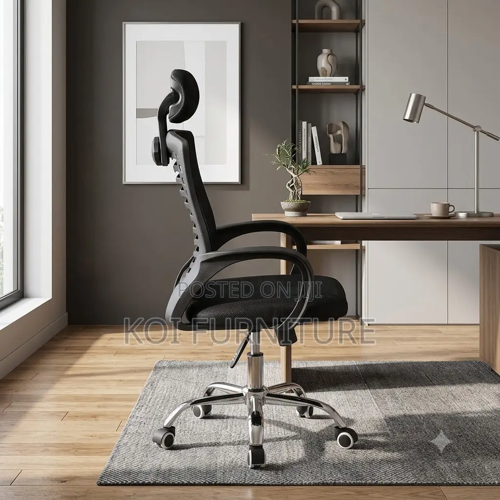 Office Chairs; Adjustable Height Headrest Chair