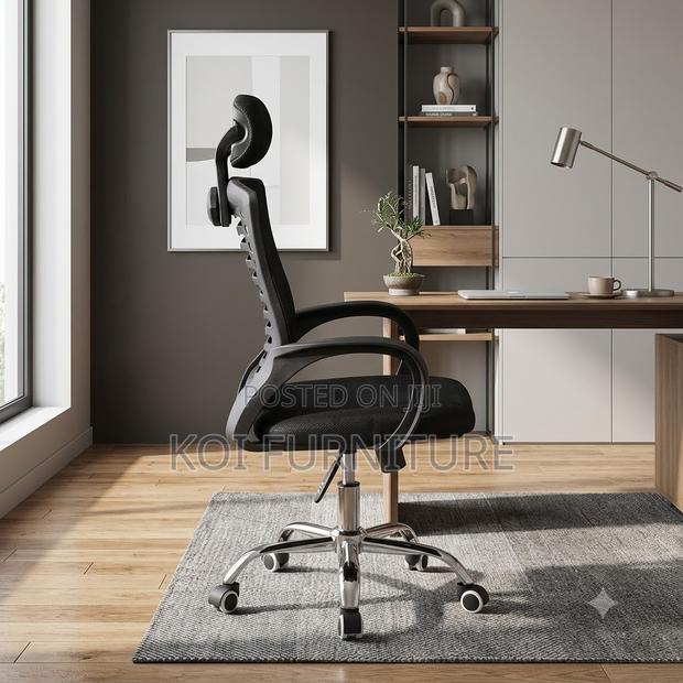 Office Chairs; Adjustable Height Headrest Chair - thumbnail 3