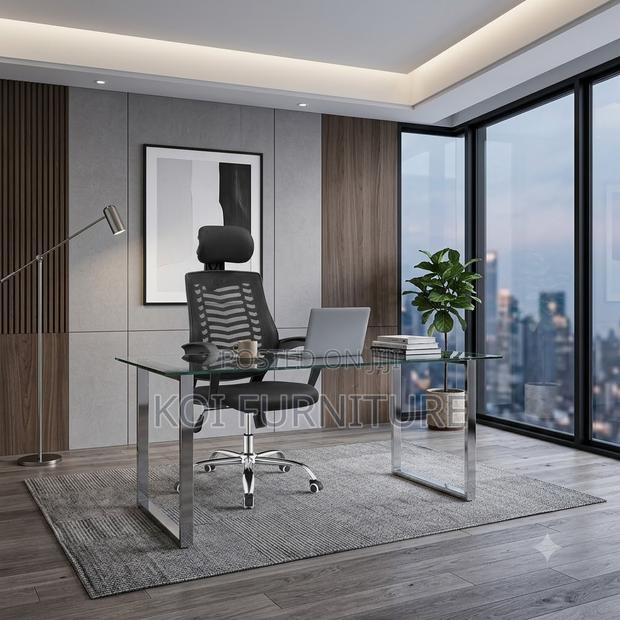 Office Chairs; Adjustable Height Headrest Chair - thumbnail 5