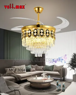 Crystal Chandelier With Fan