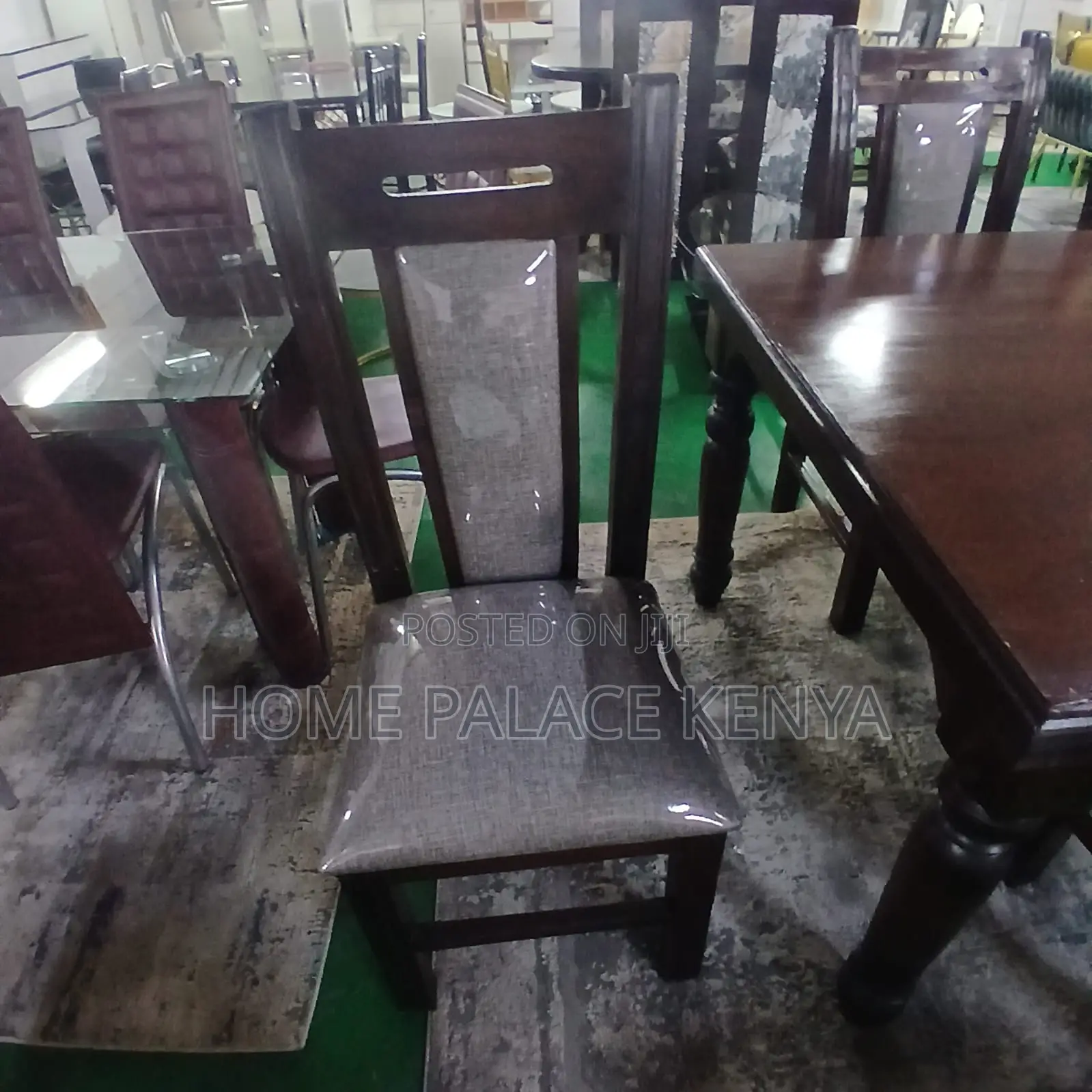 Dining Set: 7 Piece Mahogany Set With Anti Spill Protective Cover