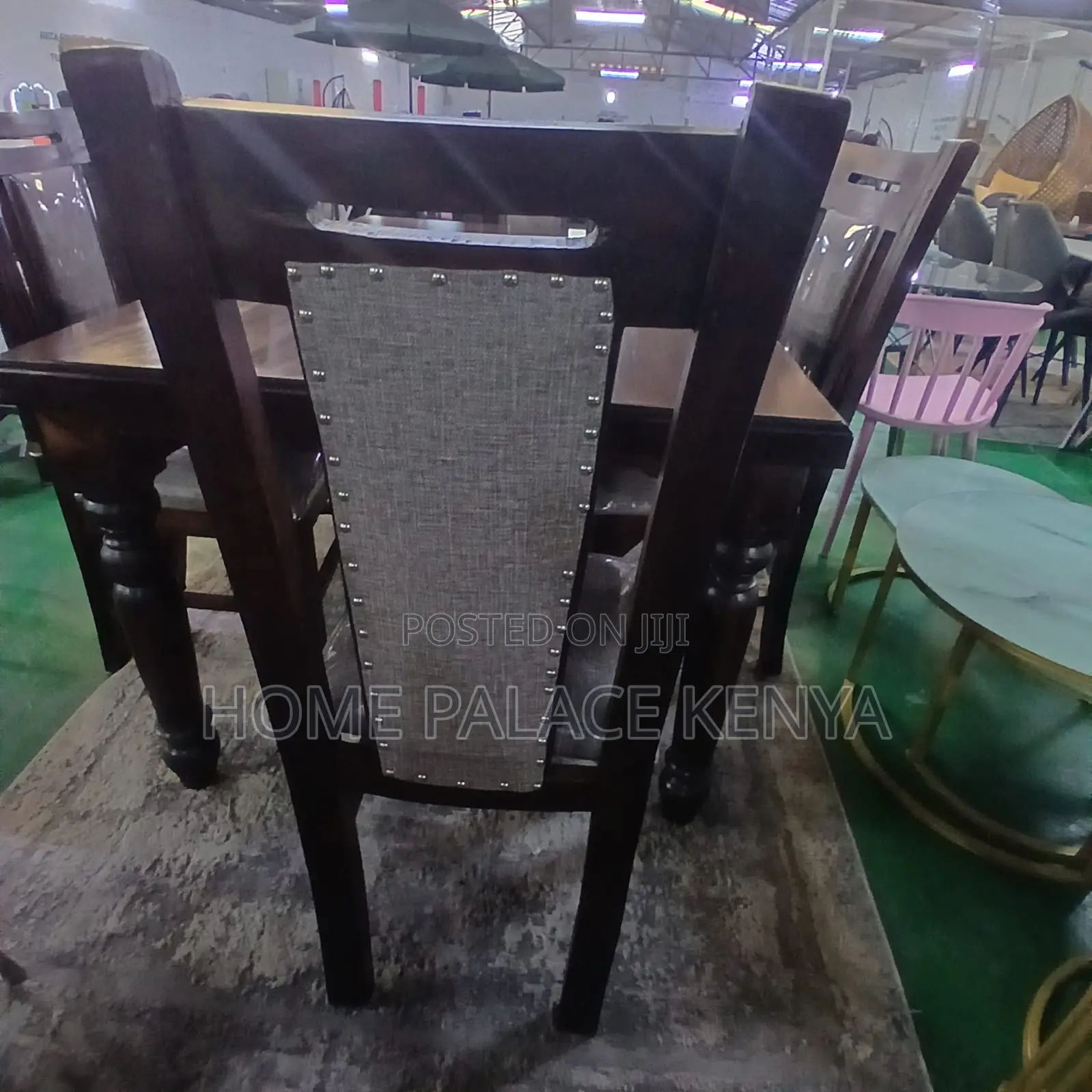 Dining Set: 7 Piece Mahogany Set With Anti Spill Protective Cover