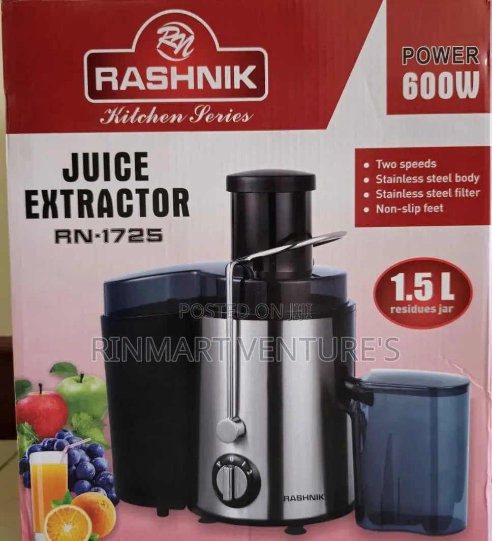Rashnik Juicer 600w/Rashnik Juice Extractor 1.5l