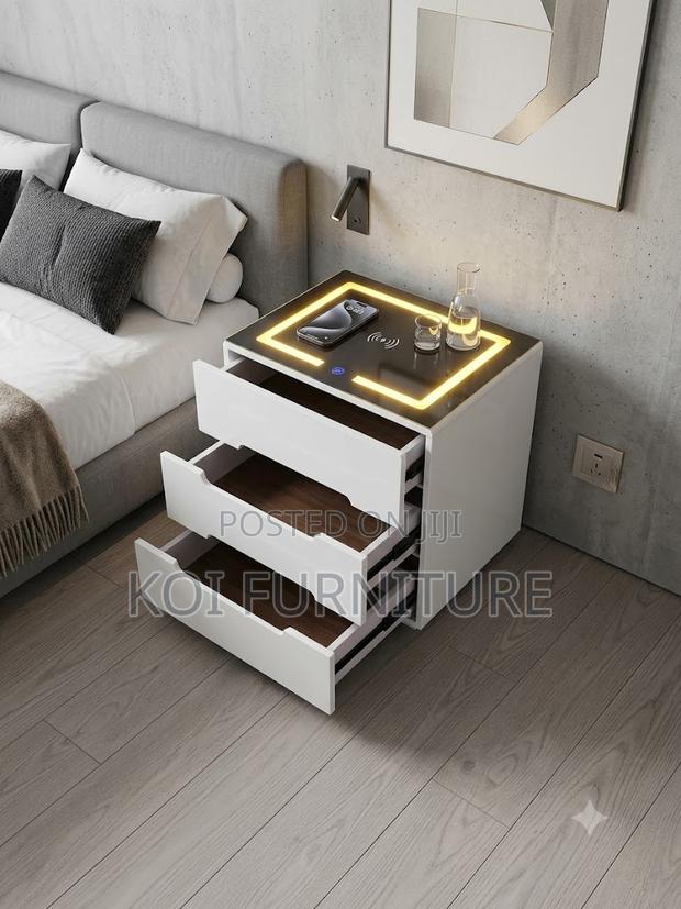 Storage Units; Home Bedside Cabinet With Lightings