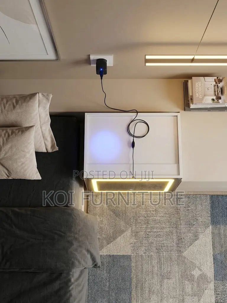 Storage Units; Home Bedside Cabinet With Lightings