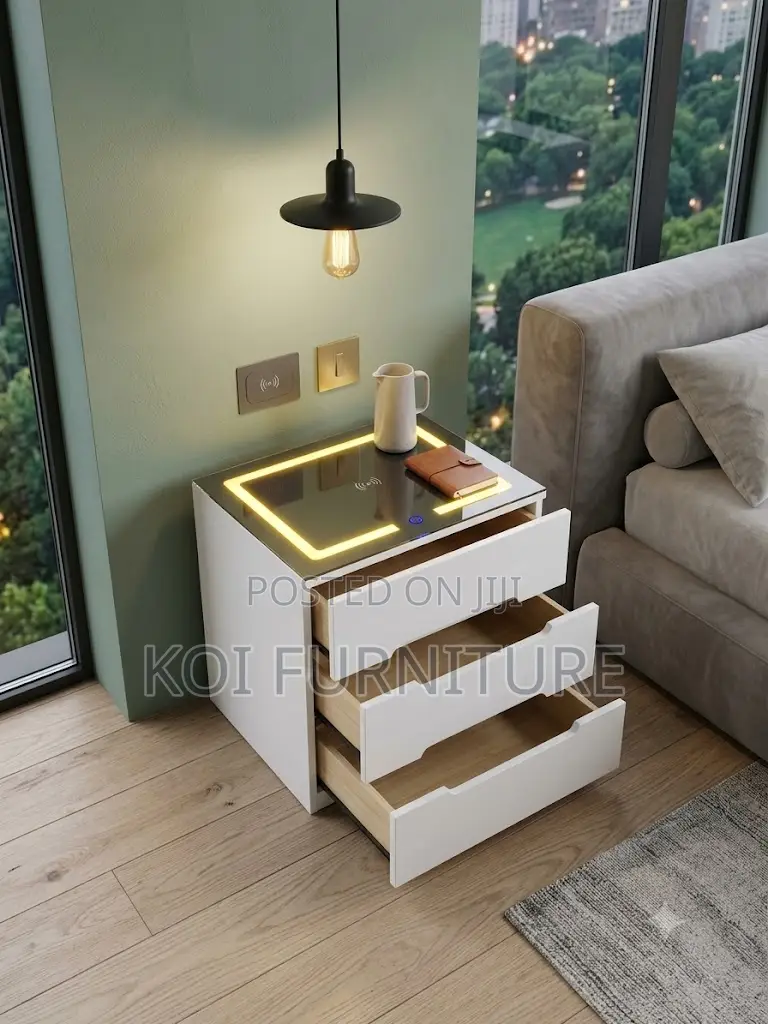 Storage Units; Home Bedside Cabinet With Lightings