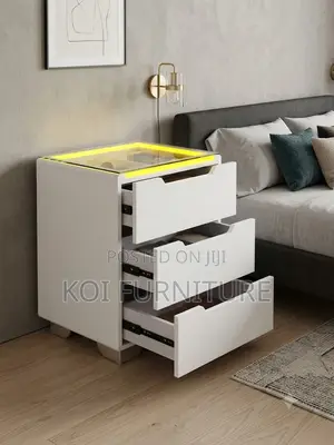 Storage Units; Home Bedside Cabinet With Lightings