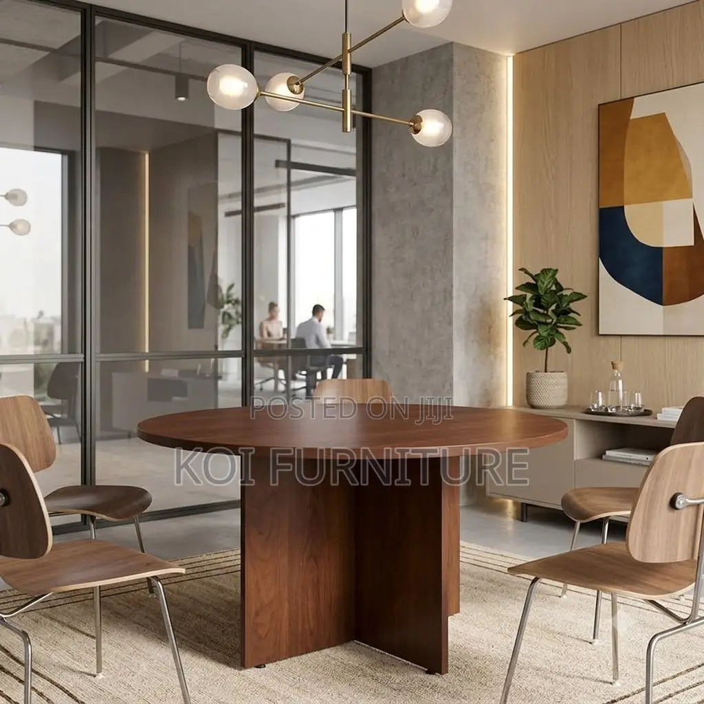 Office Table; 1.2 Meters Round 4 Seaters Wooden Boardroom Table