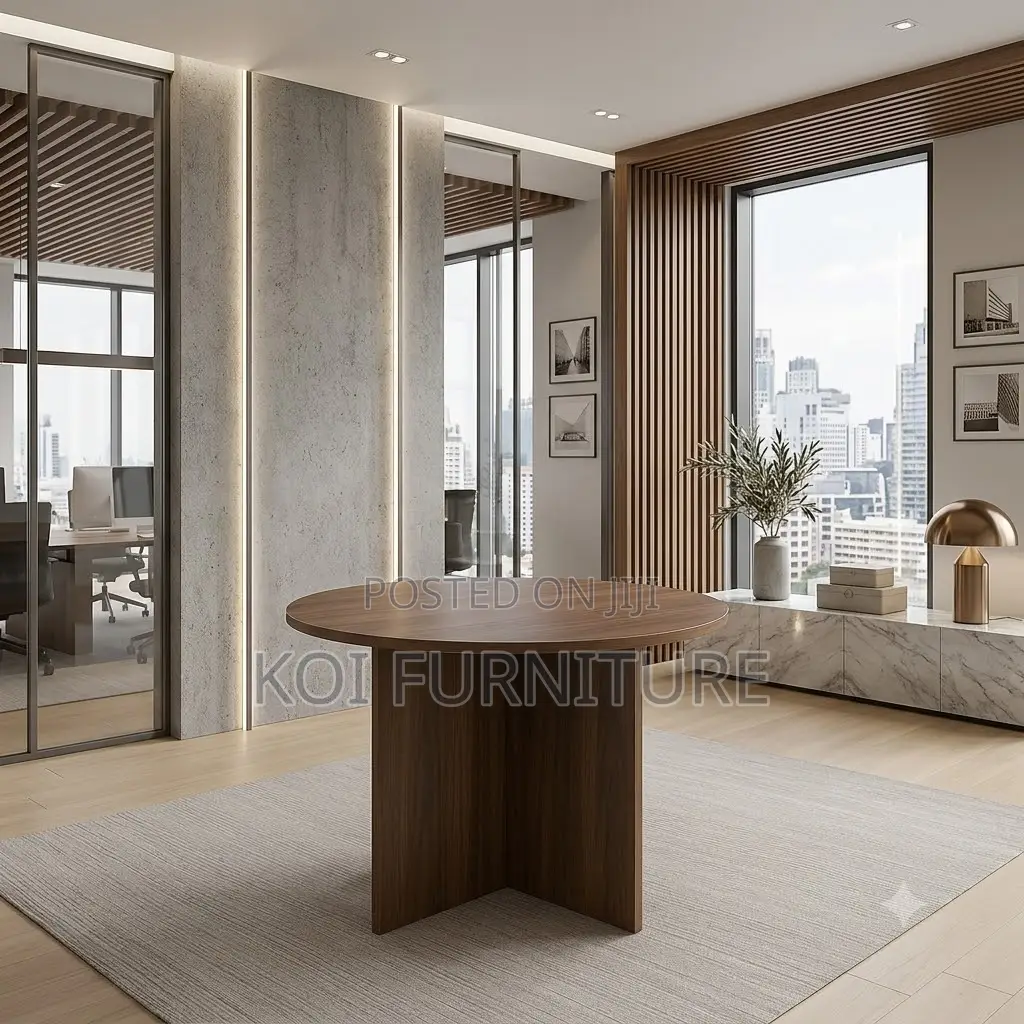 Office Table; 1.2 Meters Round 4 Seaters Wooden Boardroom Table