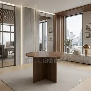 Office Table; 1.2 Meters Round 4 Seaters Wooden Boardroom Table