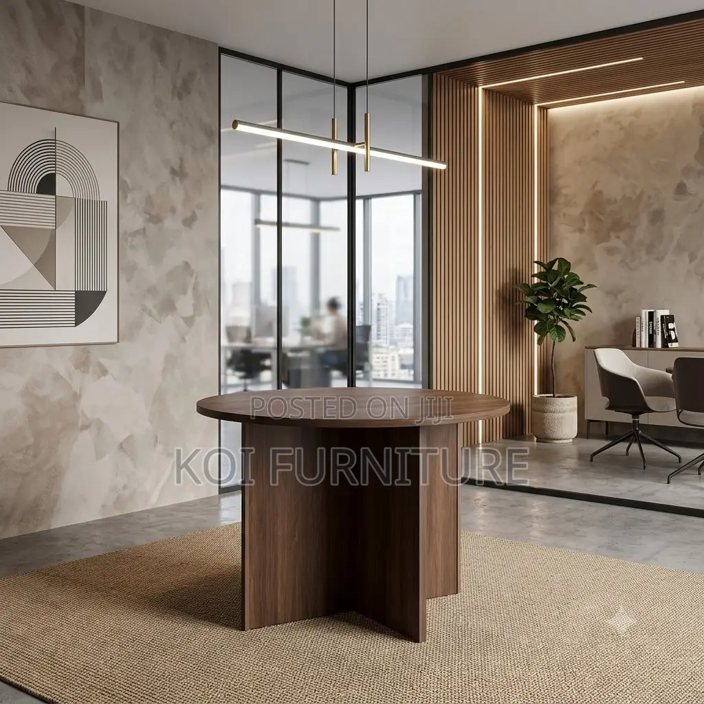 Office Table; 1.2 Meters Round 4 Seaters Wooden Boardroom Table