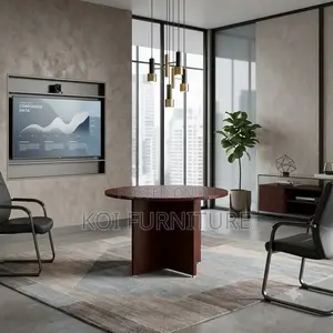 Office Table; 1.2 Meters Round 4 Seaters Wooden Boardroom Table
