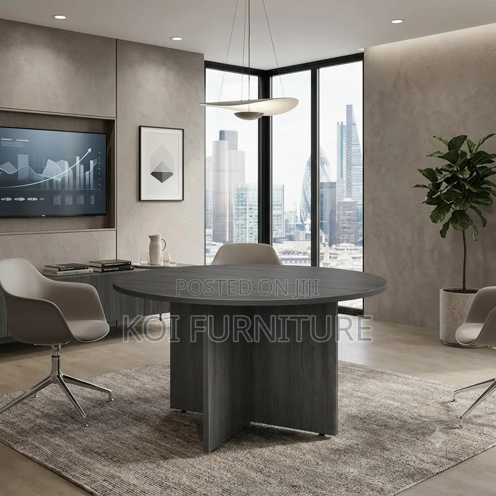 Office Table; 1.2 Meters Round 4 Seaters Wooden Boardroom Table