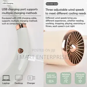 Portable Neck Fan Rechargeable, Personal Wearable Fan