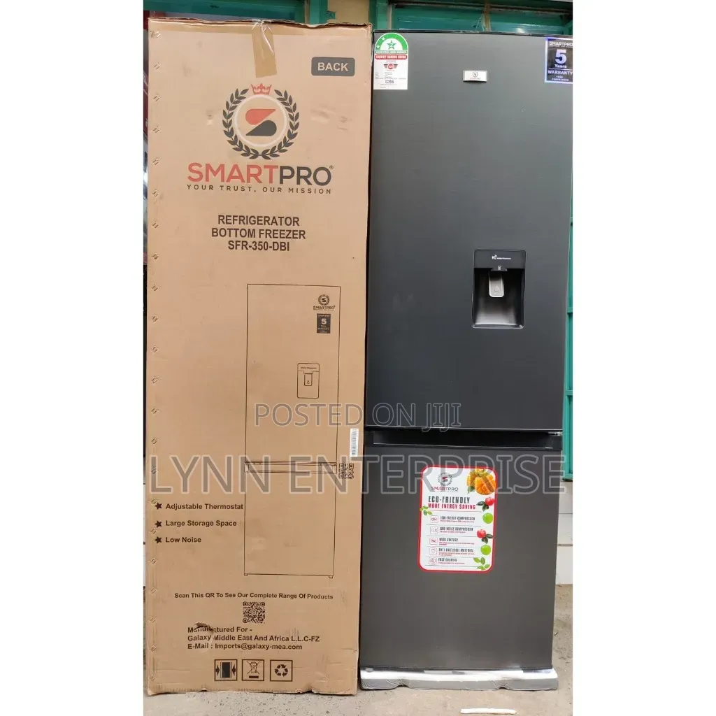 *Smartpro Fridge Defrost 350dbi 280l Capacity Bottom Freezer