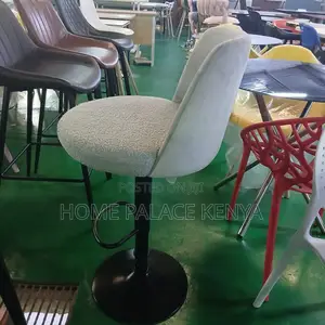 Bar Stool: Cozy Lambswool Fabric Bar Chair