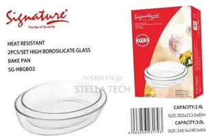 Signature Pcs Oval Glass Bake Pan Set