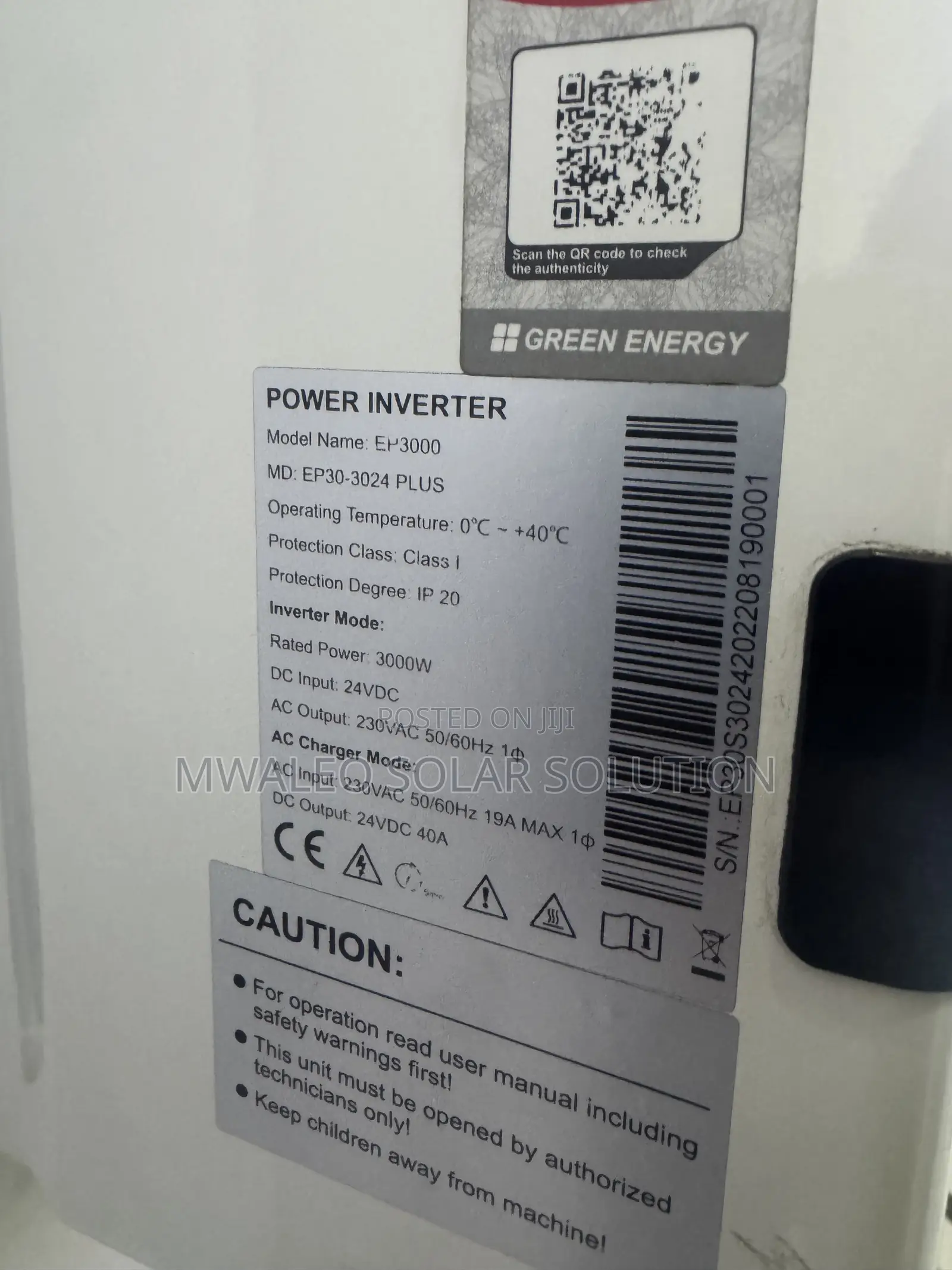 Must Solar Inverter 3000w 24v